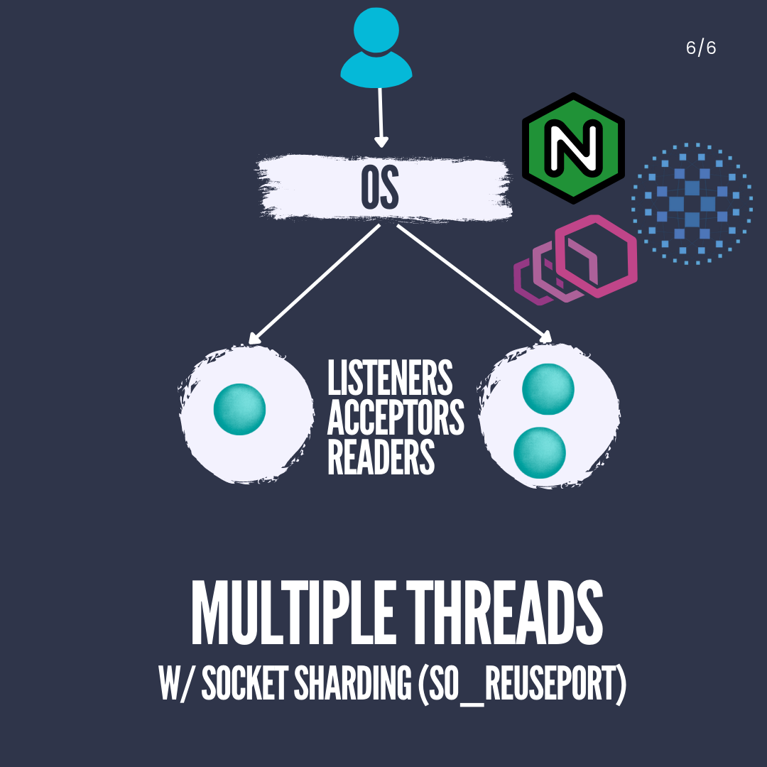Multiple Threads with Socket Sharding